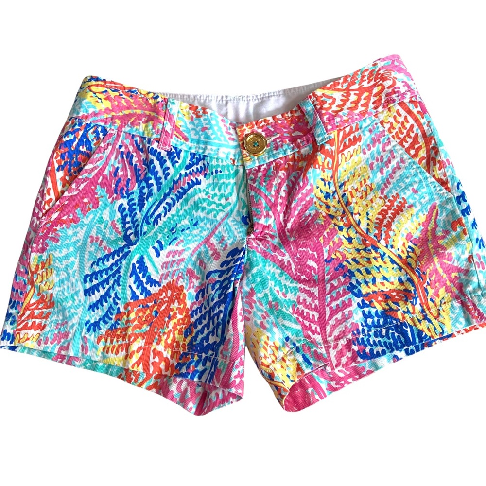 Lilly Pulitzer Callahan Coral Shorts size 0